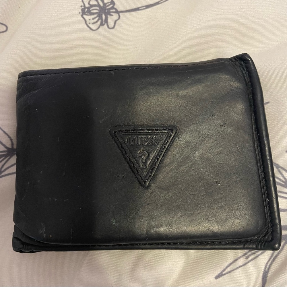 Guess‎ Black Leather Card Wallet